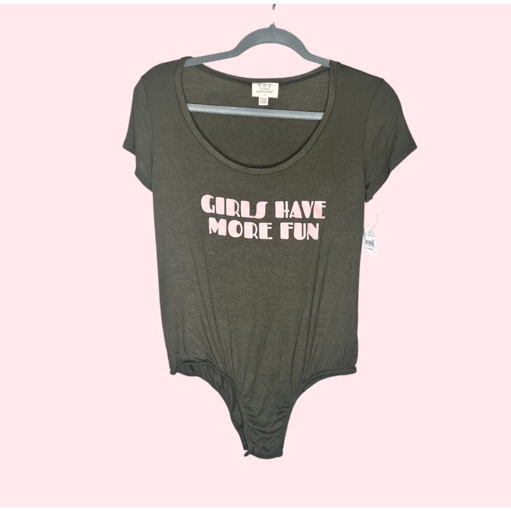 Project Social T Bodysuit - Girls Have More Fun - Size Medium